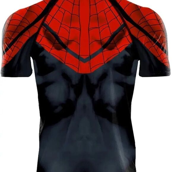 3D Superhero Spider Compression Short Sleeve T- Shirt for Sport Exercise Cosplay - Picture 2 of 5